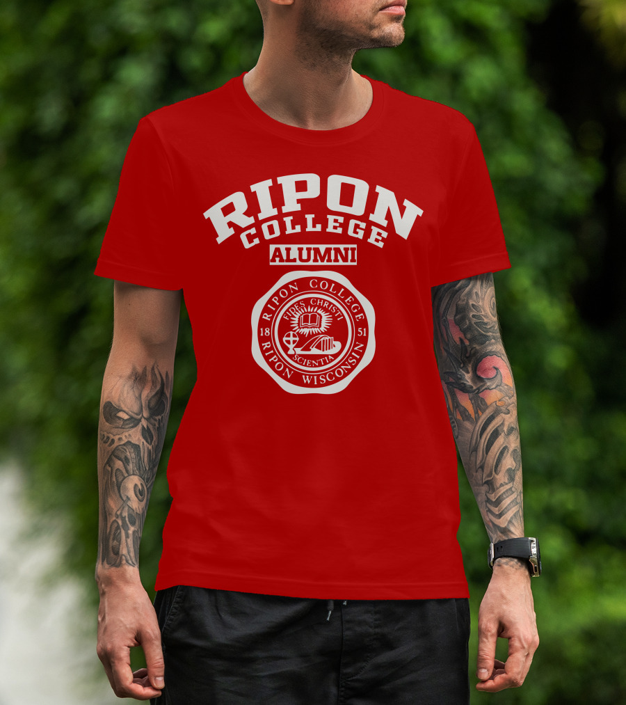 Ripon College Alumni 1851 Ripon Wisconsin Vires Christi Scientia Seal T-Shirt