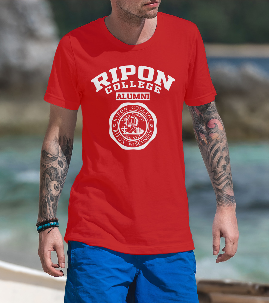 Ripon College Alumni 1851 Ripon Wisconsin Vires Christi Scientia Seal T-Shirt