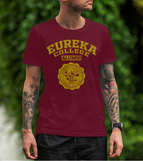 Eureka College Alumni Seal 1855 Eureka Illinois T-Shirt
