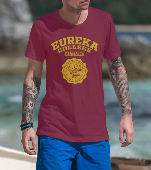 Eureka College Alumni Seal 1855 Eureka Illinois T-Shirt