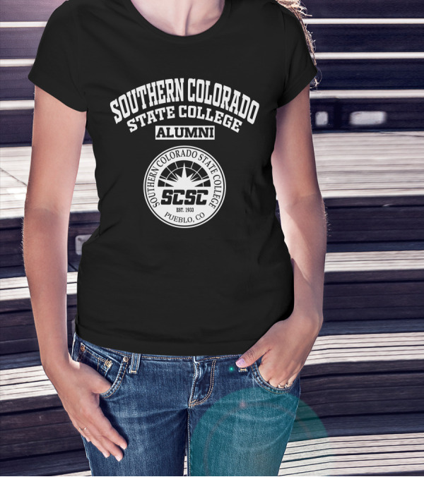 Southern Colorado State College Alumni SCSC Est. 1933 Pueblo CO T-Shirt