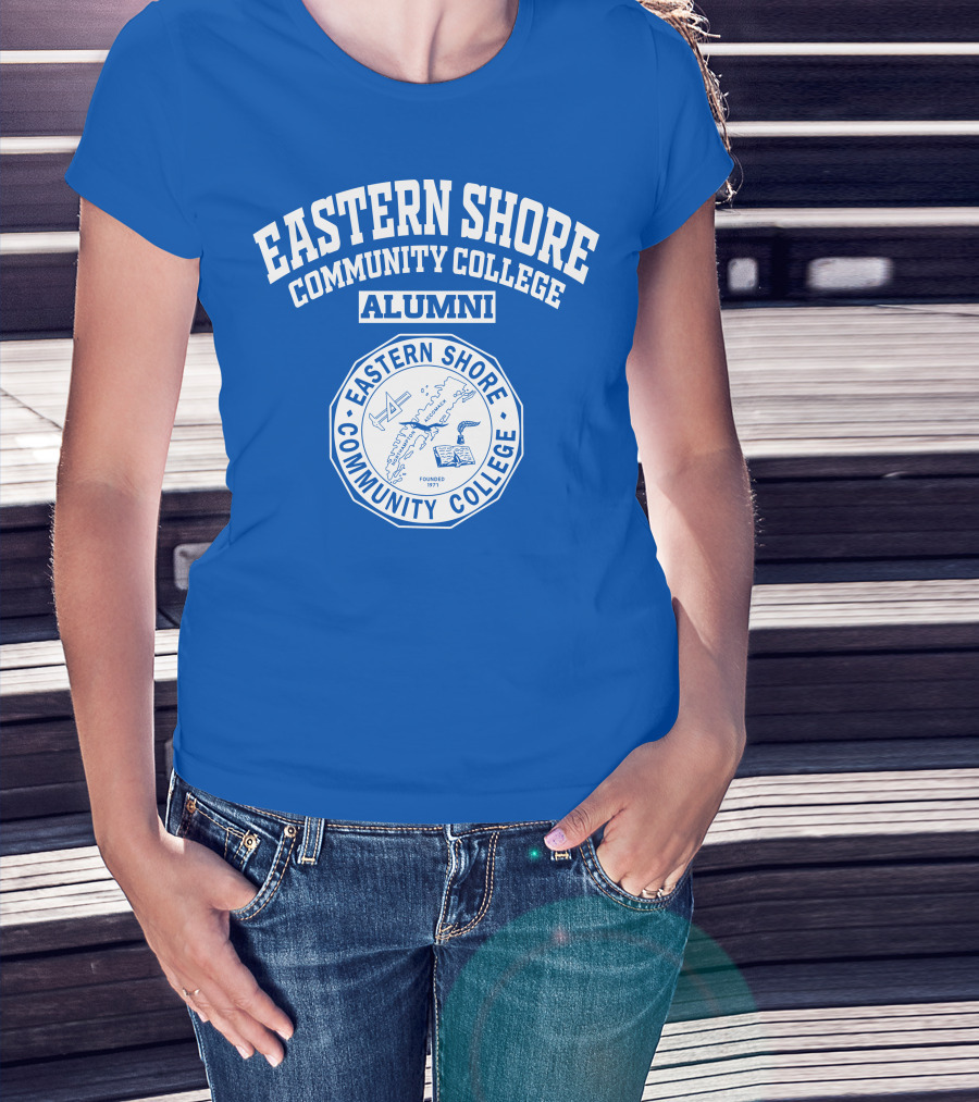 Eastern Shore Community College Alumni Seal Founded 1971 Marine Navigation And Technology T-Shirt