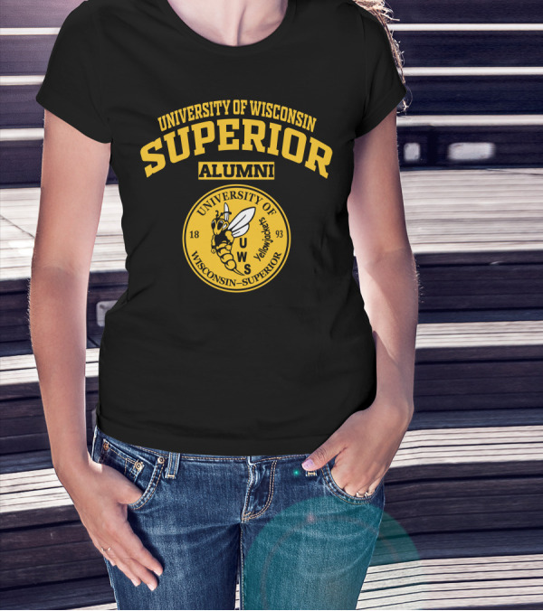 UNIVERSITY OF WISCONSIN SUPERIOR ALUMNI UWS YELLOWJACKETS 1893 T-Shirt