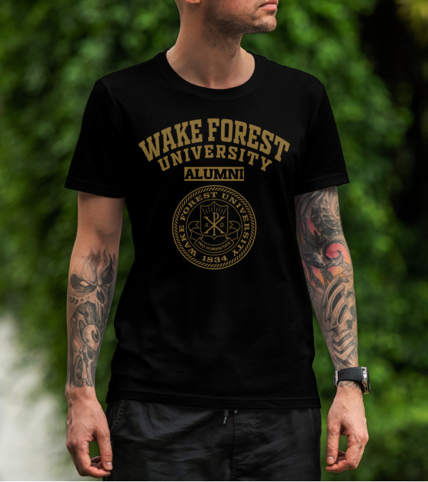 Wake Forest University Alumni 1834 Pro Humanitate Seal T-Shirt