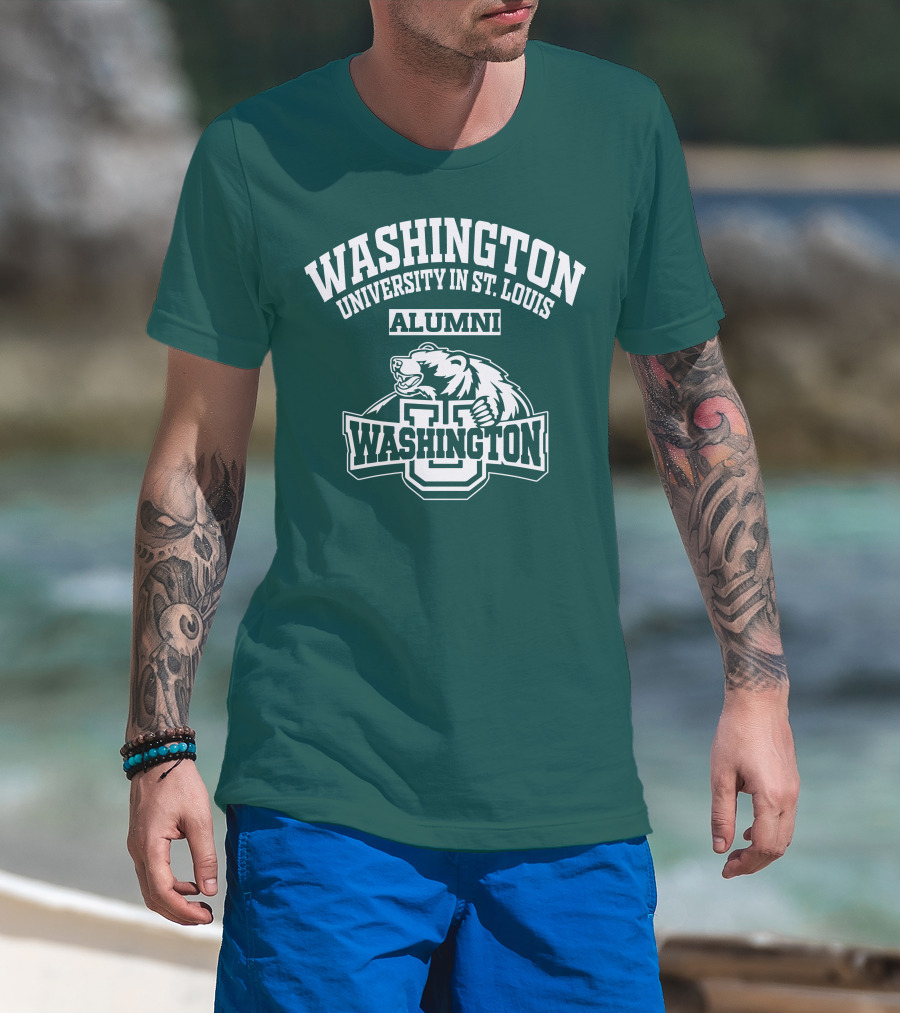 Washington University In St. Louis Alumni Bear Washington U T-Shirt