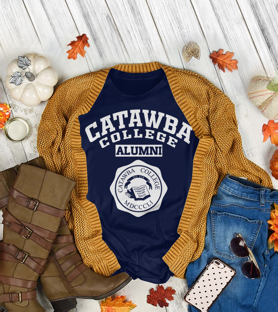 Catawba College Alumni Emblem MDCCCLI Sit Lux Seal T-Shirt