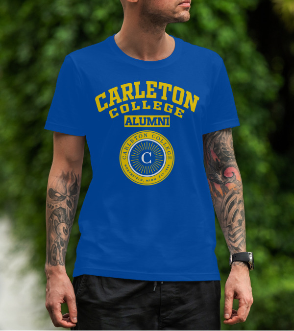 Carleton College Alumni Northfield Minnesota Est 1866 C Emblem T-Shirt