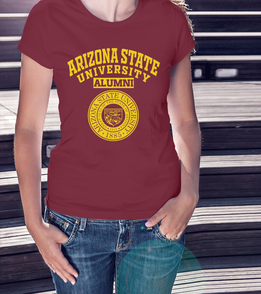 Arizona State University Alumni 1885 Great Seal Ditat Deus T-Shirt