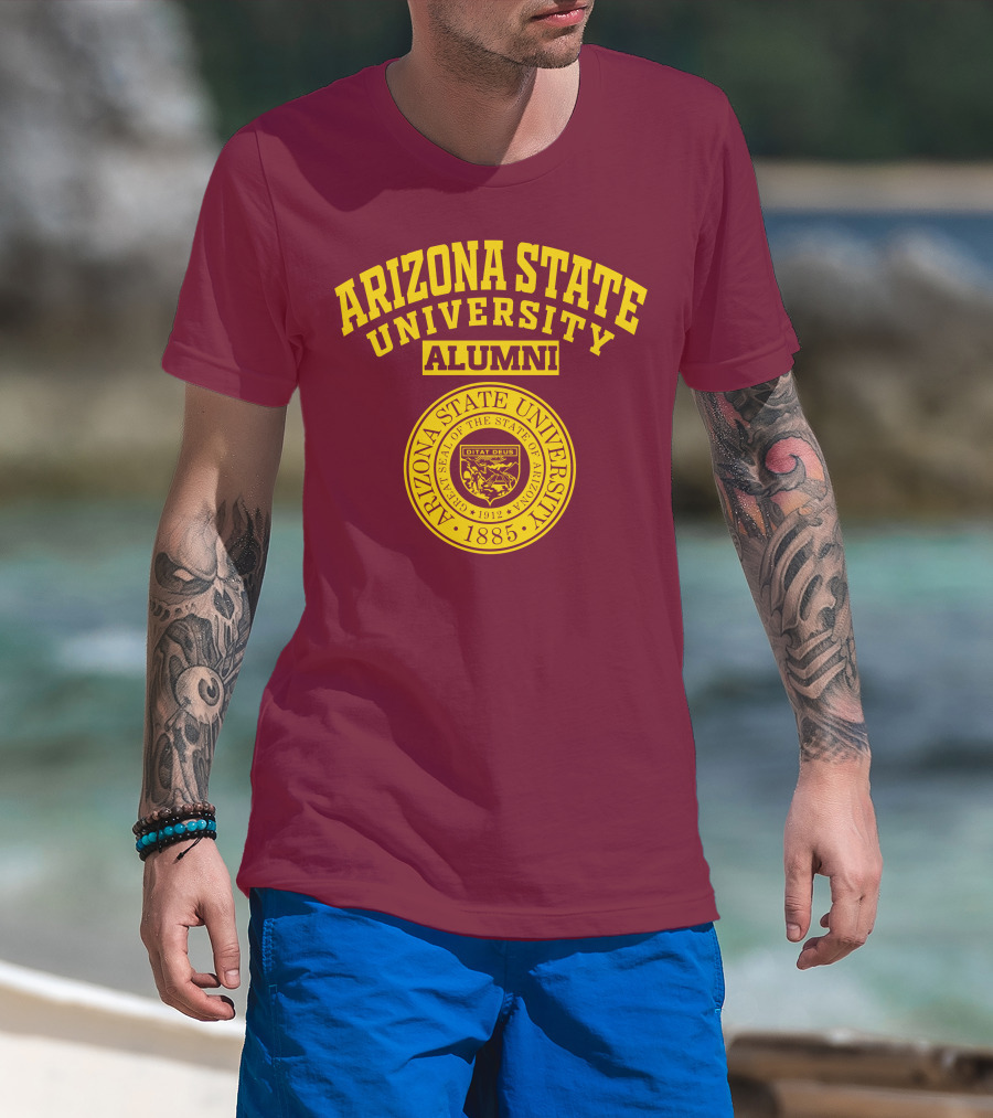 Arizona State University Alumni 1885 Great Seal Ditat Deus T-Shirt