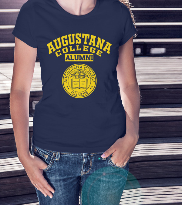 Augustana College Alumni Illinois Seal Scriptura Sacra Sola Fide T-Shirt