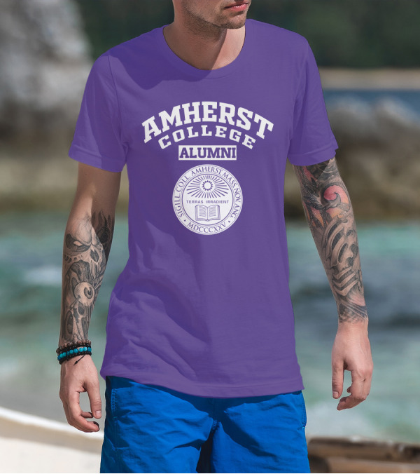 Amherst College Alumni Seal Terras Irradient Sigill Coll MDCCCXXV T-Shirt