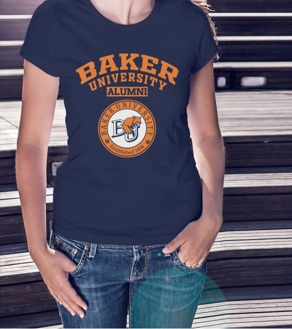 Baker University Alumni Established 1858 Wildcat Logo BU T-Shirt
