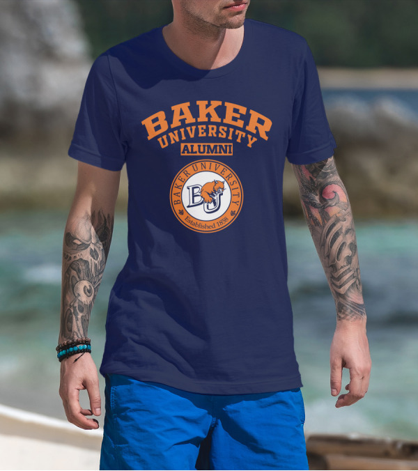 Baker University Alumni Established 1858 Wildcat Logo BU T-Shirt