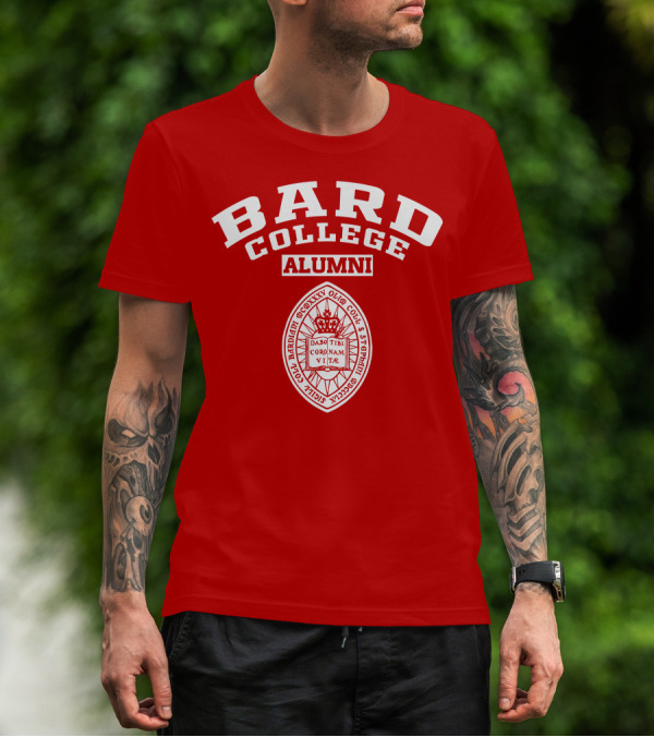 Bard College Alumni Seal Emblem Red T-Shirt