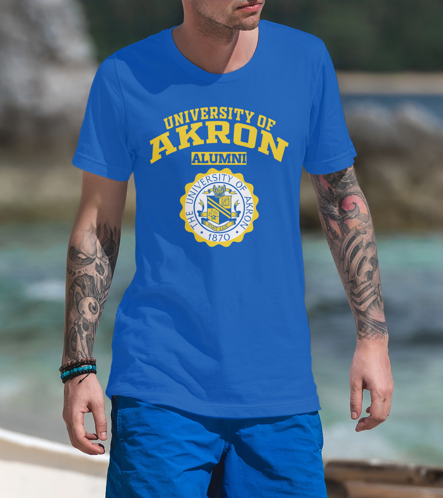 University Of Akron Alumni 1870 Seal T-Shirt