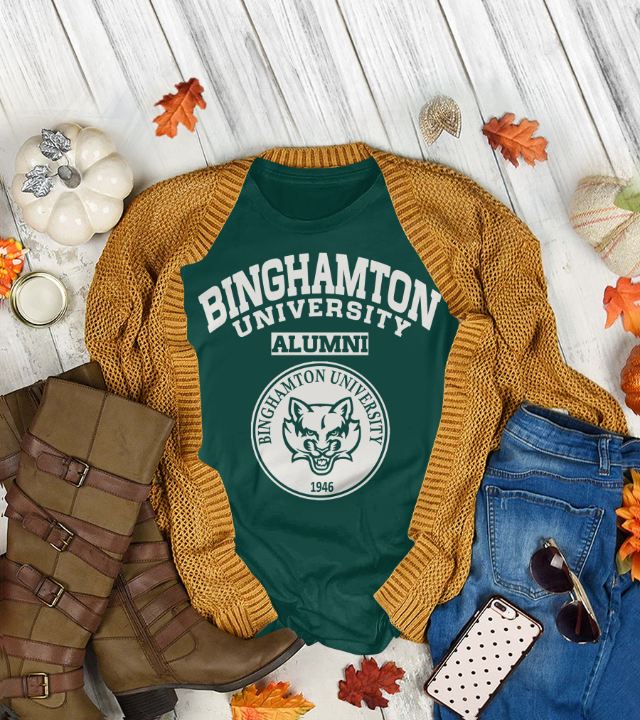 Binghamton University Alumni Bearcat Seal 1946 T-Shirt