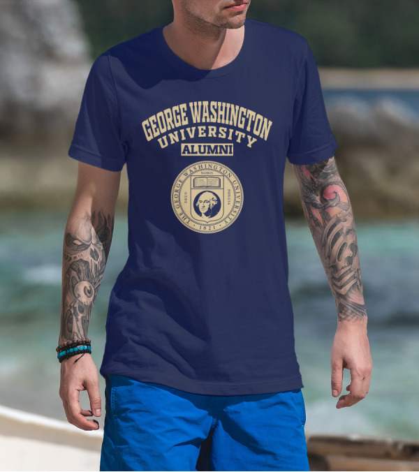 George Washington University Alumni 1821 Seal Nobis Deus Fiducia T-Shirt