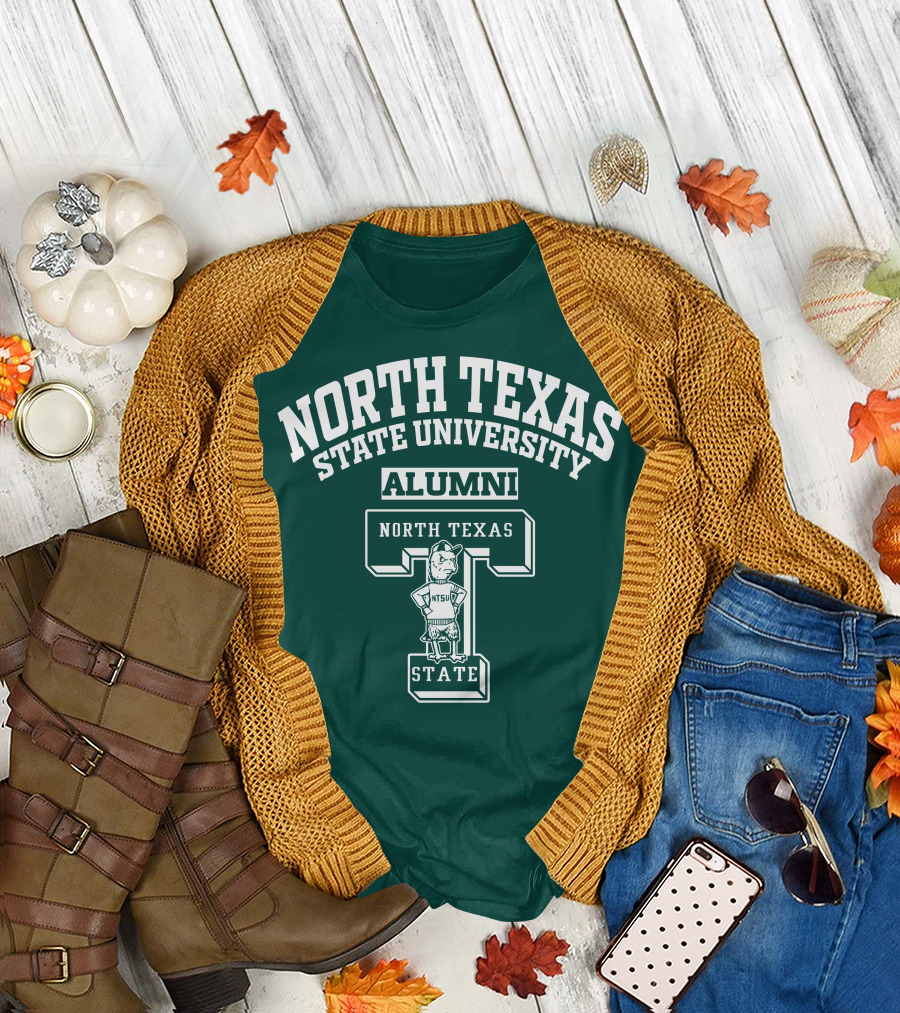 North Texas State University Alumni NTSU State T-Shirt