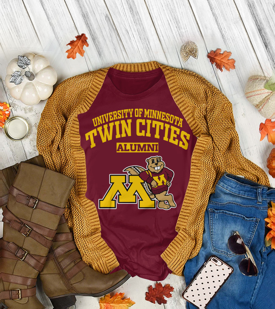 University of Minnesota Twin Cities Alumni Goldy Gopher M T-Shirt