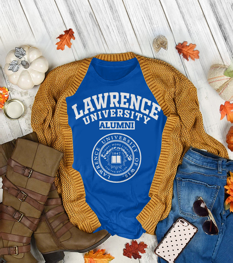 LAWRENCE UNIVERSITY ALUMNI VERITAS EST LUX SEAL 1847 WISCONSIN T-Shirt