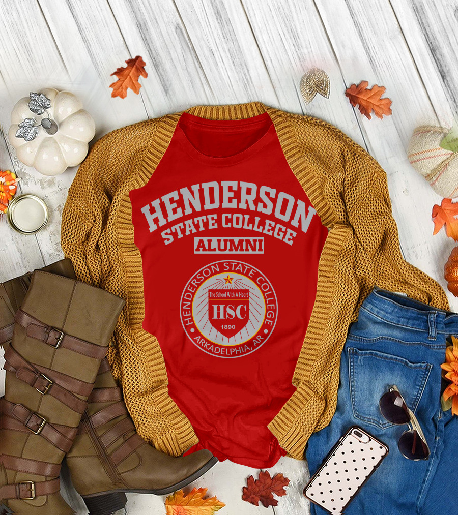 Henderson State College Alumni Arkadelphia AR HSC 1890 The School with a Heart T-Shirt