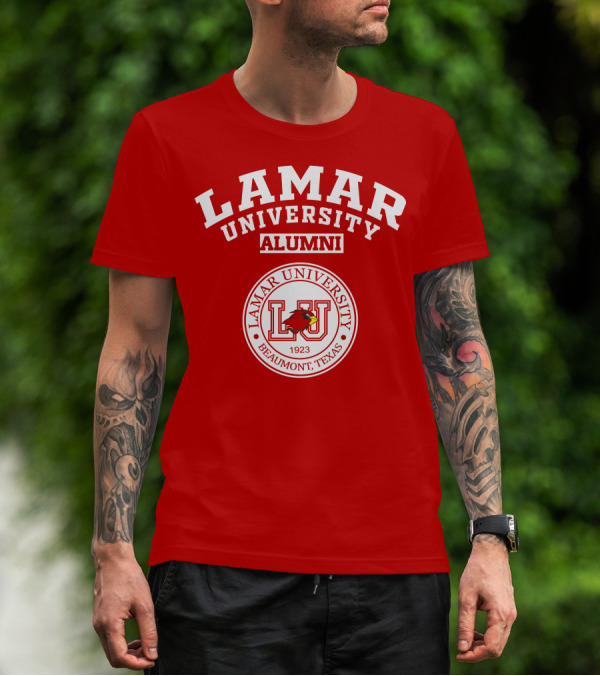 Lamar University Alumni Beaumont Texas 1923 Cardinal T-Shirt