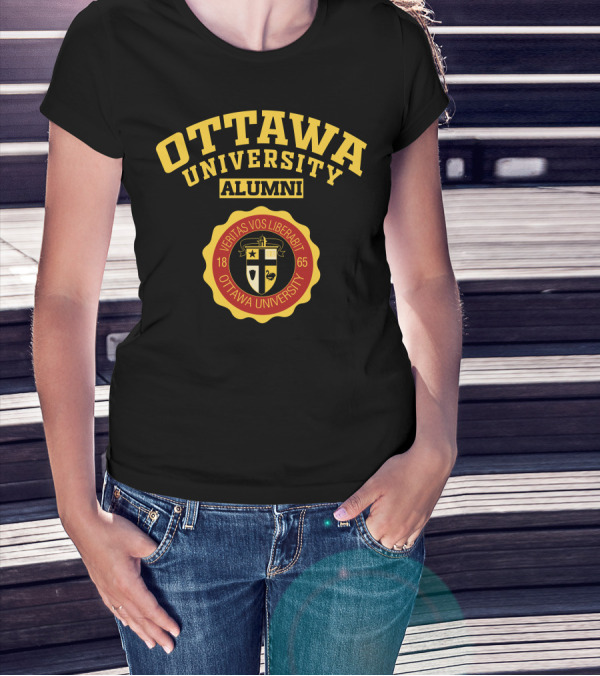 Ottawa University Alumni Veritas Vos Liberabit 1865 T-Shirt