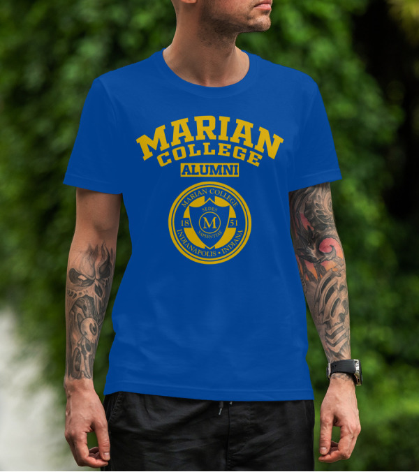 MARIAN COLLEGE ALUMNI 1851 SEDE SAPIENTIAE INDIANAPOLIS INDIANA T-Shirt