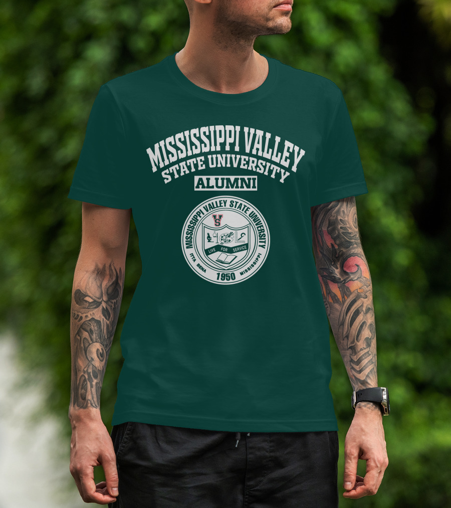 Mississippi Valley State University Alumni 1950 Live For Service T-Shirt
