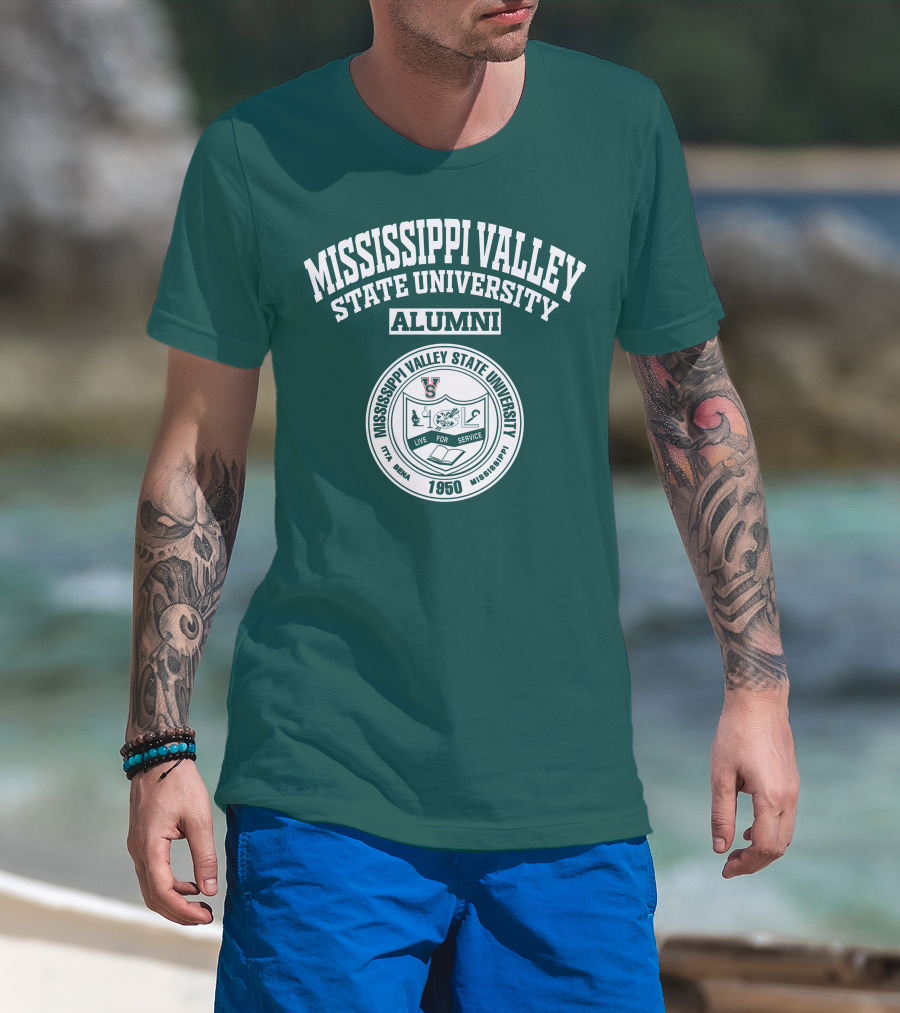 Mississippi Valley State University Alumni 1950 Live For Service T-Shirt