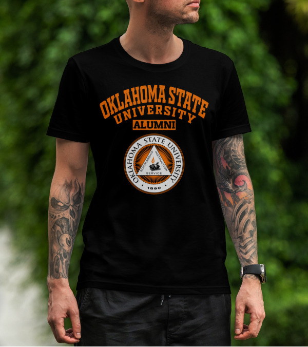 Oklahoma State University Alumni 1890 Scholarship Instruction Service T-Shirt