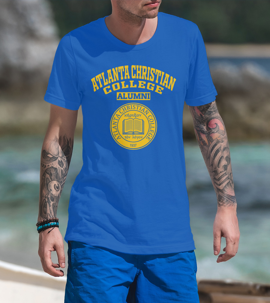 Atlanta Christian College Alumni Logo 1937 Emblem With Open Book T-Shirt