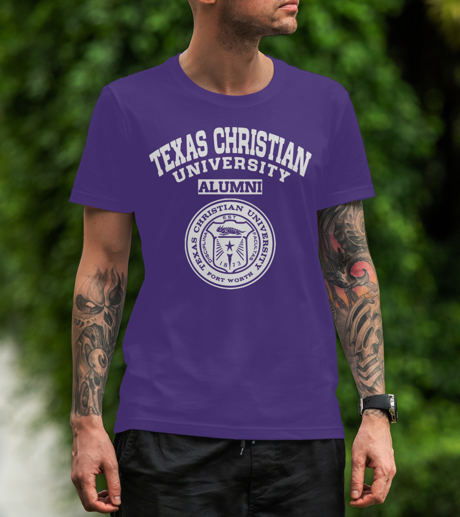 Texas Christian University Alumni Est 1873 Fort Worth Seal T-Shirt