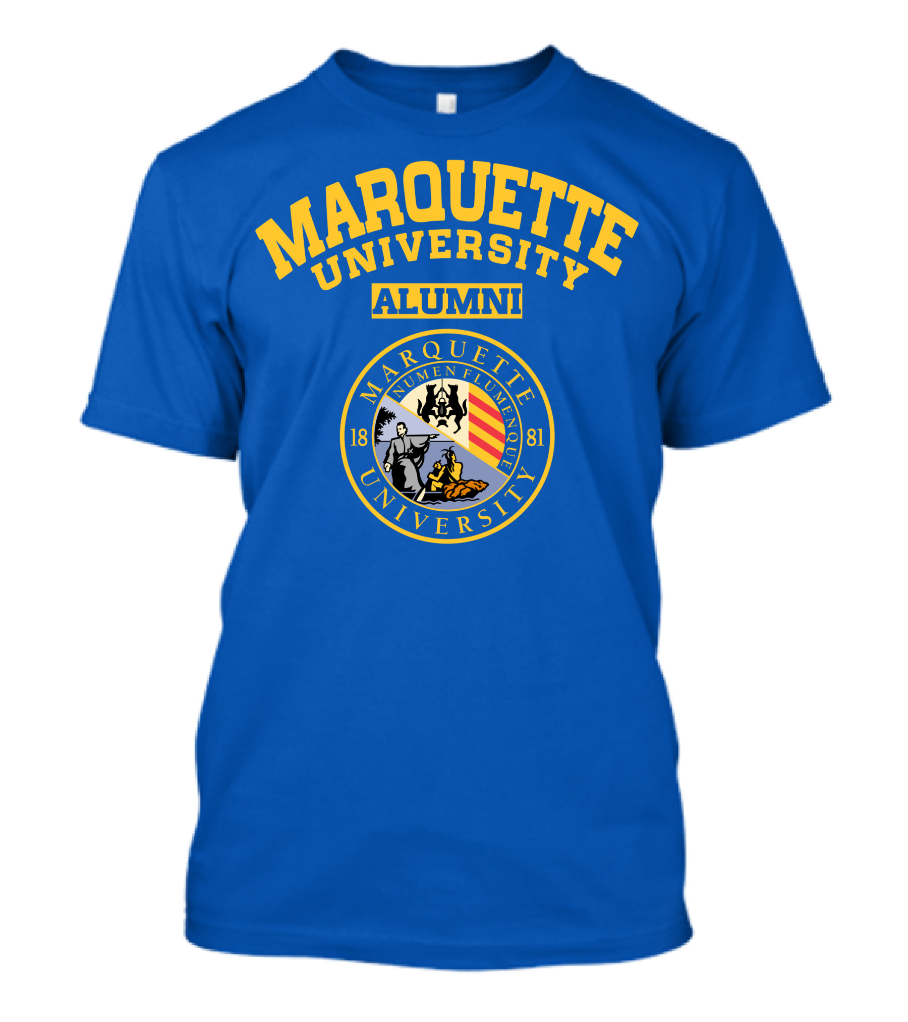 Marquette University Alumni Seal Numen Flumenque 1881 T-Shirt