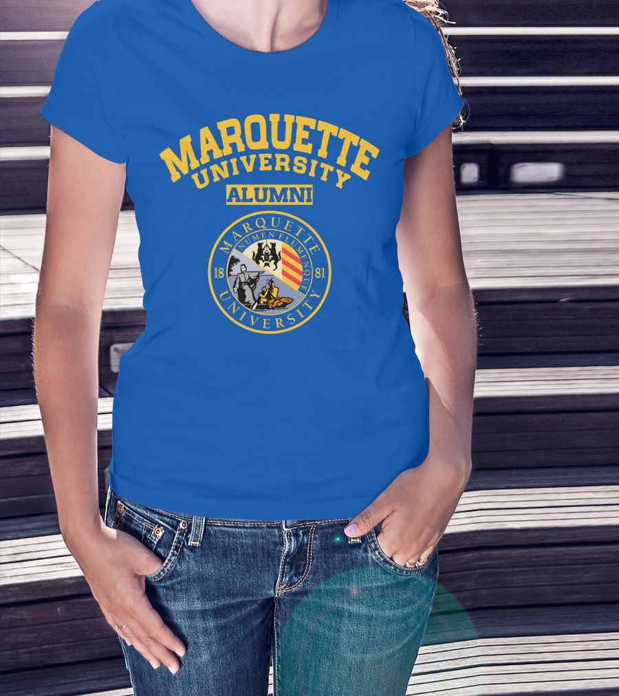 Marquette University Alumni Seal Numen Flumenque 1881 T-Shirt