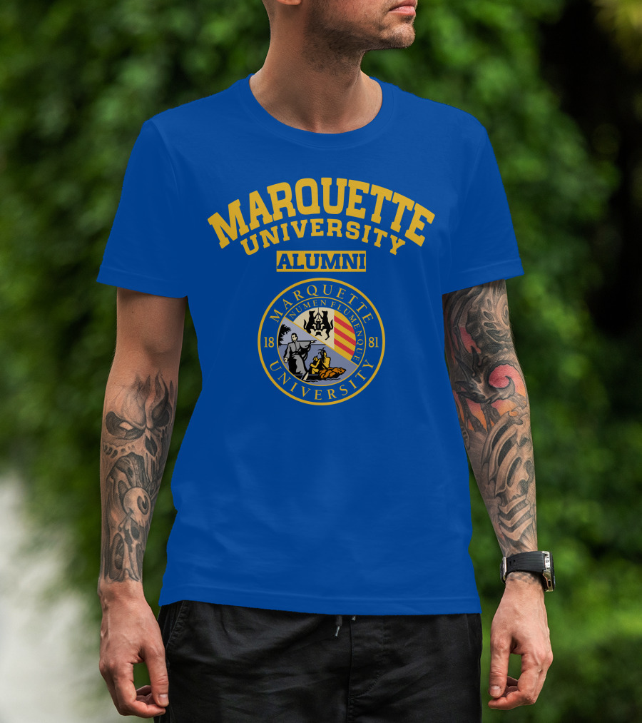 Marquette University Alumni Seal Numen Flumenque 1881 T-Shirt