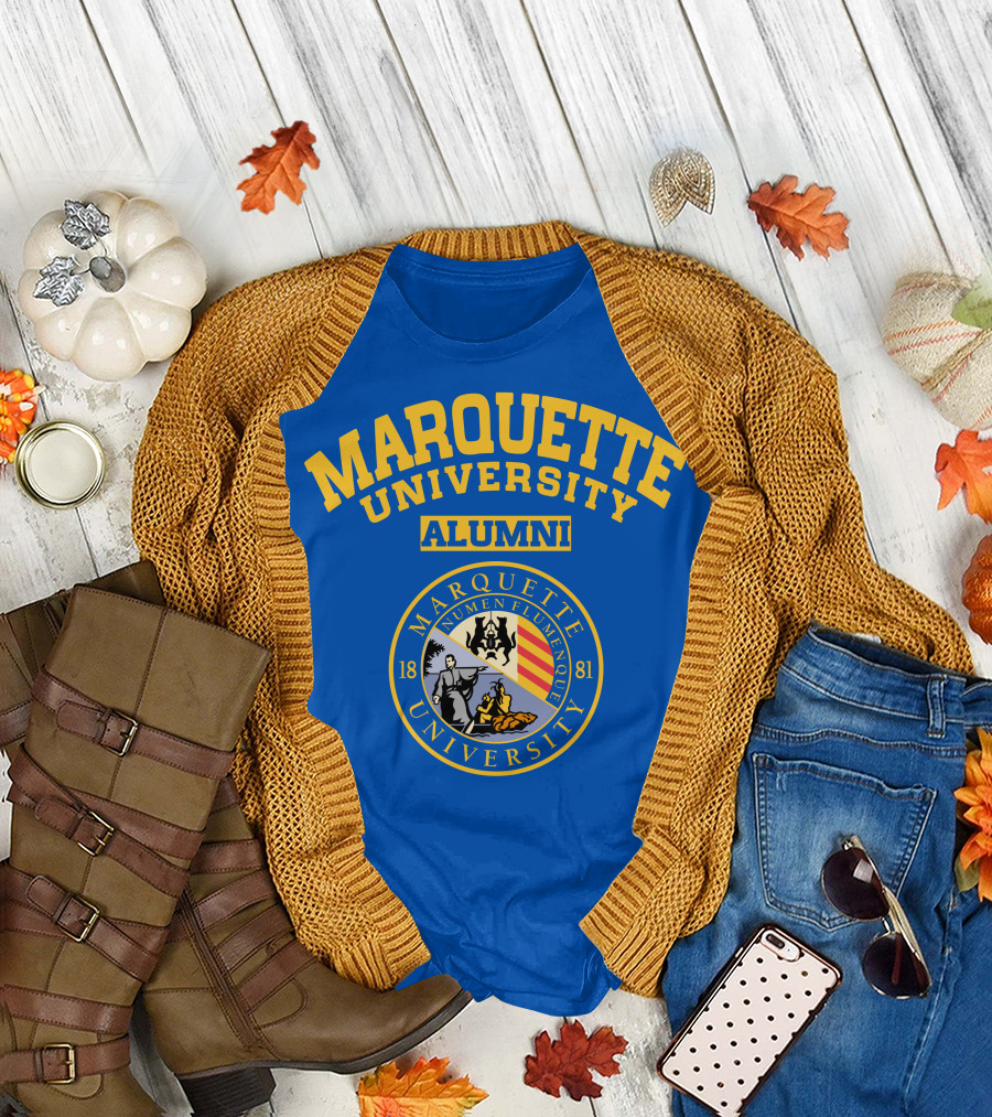 Marquette University Alumni Seal Numen Flumenque 1881 T-Shirt