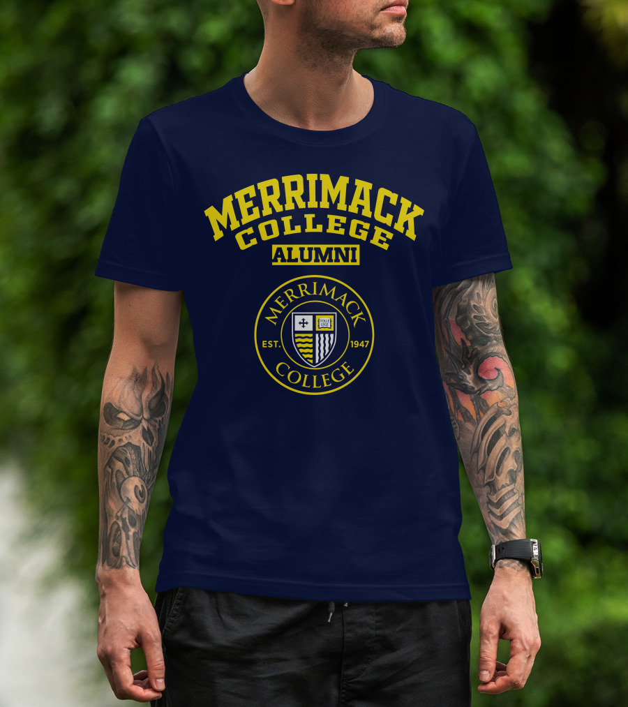 Merrimack College Alumni Est. 1947 Emblem T-Shirt