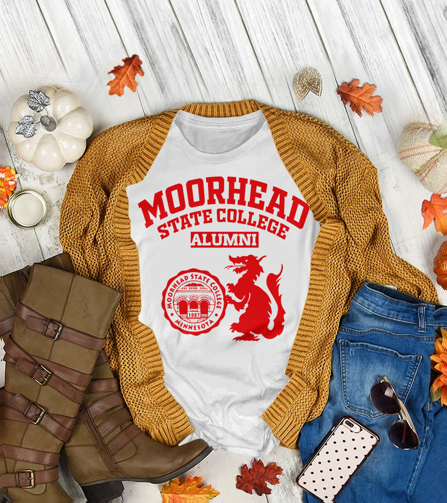 Moorhead State College Alumni Minnesota 1887 Red Dragon T-Shirt