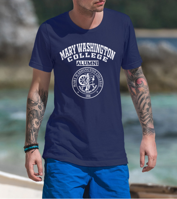 Mary Washington College Alumni Crest Pro Deo Domo Patria 1908 T-Shirt