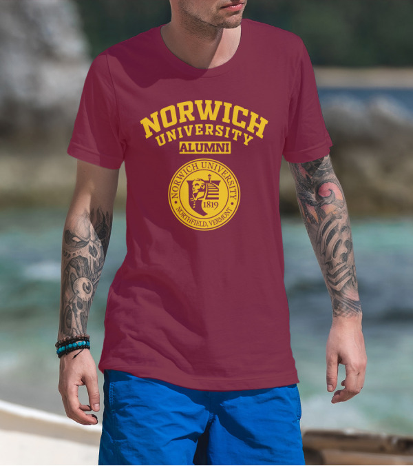Norwich University Alumni Northfield Vermont 1819 Crest T-Shirt