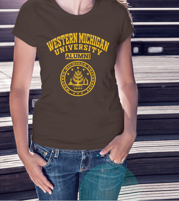 Western Michigan University Alumni 1903 Seal T-Shirt