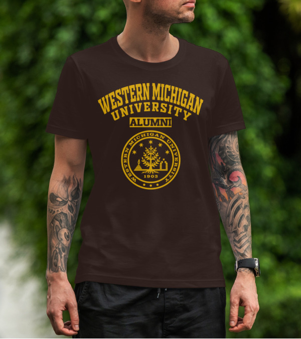 Western Michigan University Alumni 1903 Seal T-Shirt