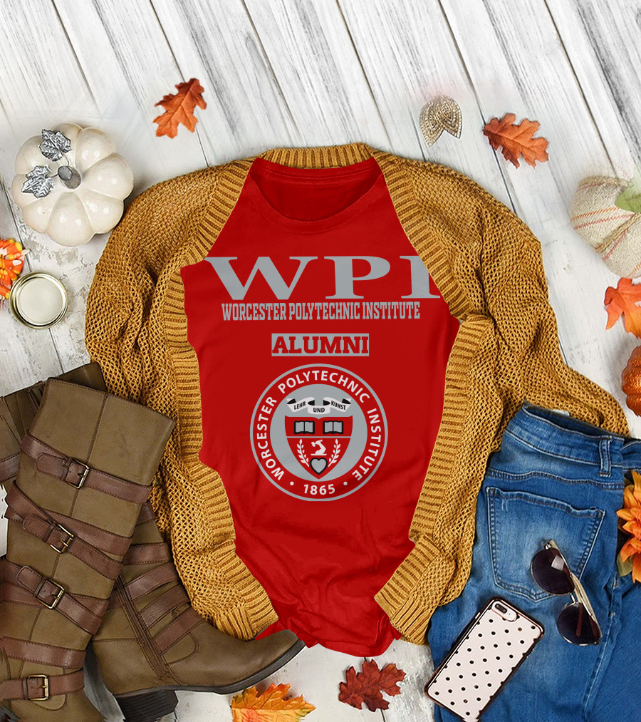 Worcester Polytechnic Institute WPI Alumni Seal 1865 T-Shirt