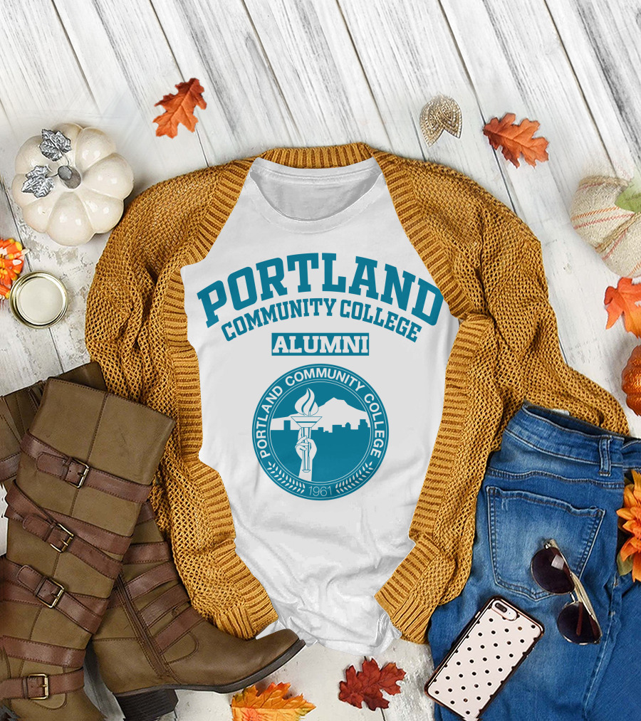 Portland Community College Alumni 1961 Torch Emblem T-Shirt