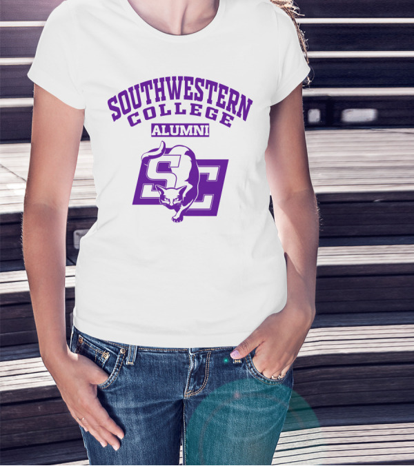Southwestern College Alumni SC Logo With Cougar T-Shirt
