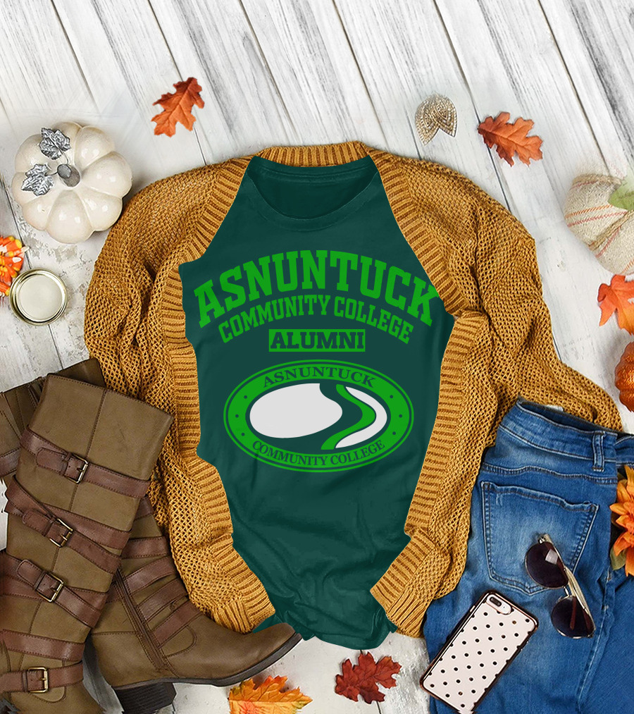 Asnuntuck Community College Alumni with Oval Emblem T-Shirt
