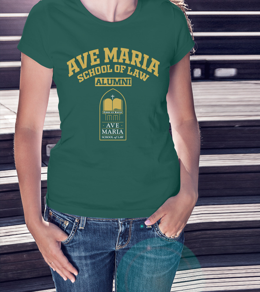 Ave Maria School Of Law Alumni Fides Et Ratio Crest T-Shirt