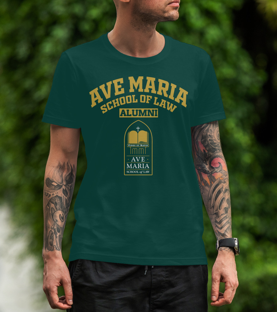 Ave Maria School Of Law Alumni Fides Et Ratio Crest T-Shirt
