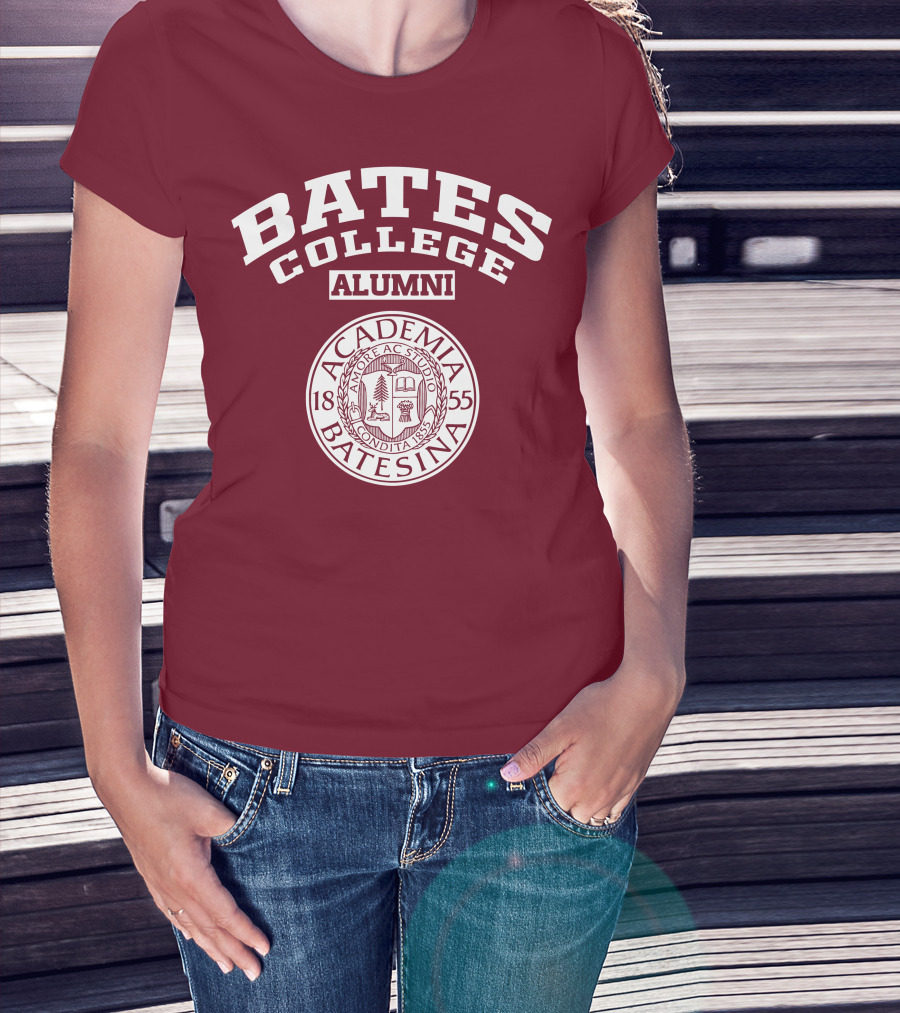 Bates College Alumni Academia Batesina 1855 T-Shirt